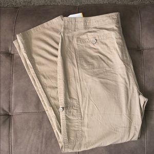 New Craft&Barrow Cargo Khaki Pants Size 18 stretch